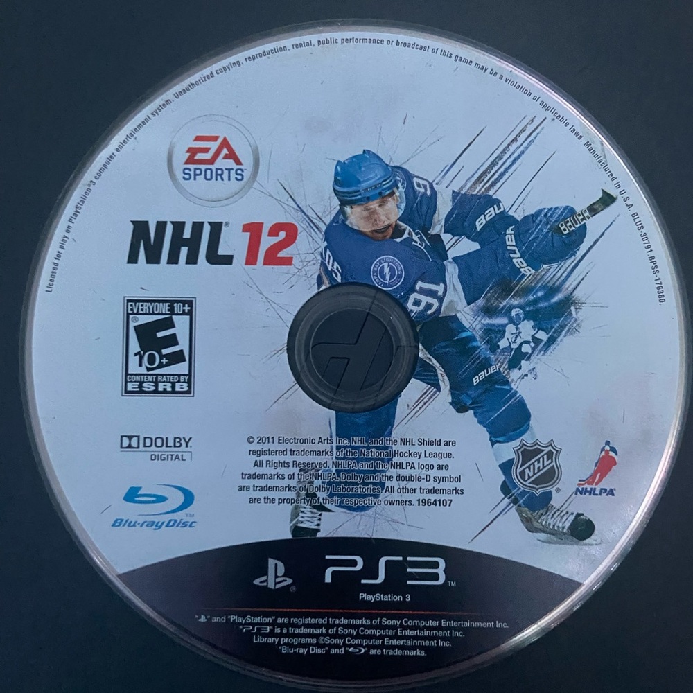 ☾.݁ᛪ༙ 3/$20 🕹️🎮 EA sports NHL 12 Game For Ps3 - LOOSE + TESTED
